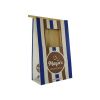 Biodegradable Cellophane Takeaway Fast Food Brown Paper Square Bottom cookies Packaging Bag