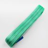 2T one way belt green color polyester webbing sling lifting sling