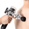 Tranparent Massage Gun for Pain Relief with 6 Massage Heads Brushless Motor