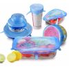 100% FOOD GRADE FREE REUSABLE FLEXIBLE 6 PCS SILICONE STRETCH LIDS