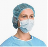 Protect Standard Surgical Gown, Surgical Gloves, Surgical Mask with Elastic Earloops, 3 ply blue