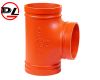 ductile iron grooved pipe fitting pipe tee