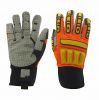 High quality impact gloves with synthetic leather palm for Western market