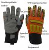 High quality impact gloves with synthetic leather palm for Western market