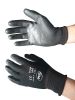 DS Safety NP1001 Nylon Knit Work Gloves with Micro Foam Technology & Spandex Liner Nitrile Coated Work Gloves,Touch Screen,Men's Thin Working Gloves 3 Pairs(L)