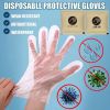 Pe plastic gloves clear transparent gloves food grade disposable gloves for fast food 