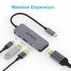 QGeeM USB C Hub, 4-in-...