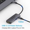 QGeeM USB C Hub, 4-in-...