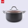 Aluminum non-stick best kitchen induction cooking pots. 8pcs cookware