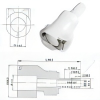 DSS 1/4 inch POM valved plastic pipe quick air connector fittings