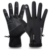 Warm touch screen touch screen zipper gloves