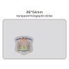 Custom ID Hologram Overlay Transparent License Laser Sticker Holographic Overlay For PVC Cards