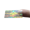 Custom warranty security holographic label card transparent overlay hologram sticker