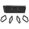 2U 19 Inch Angled Cable Management With Cable Rings