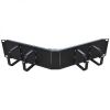2U 19 Inch Angled Cable Management With Cable Rings