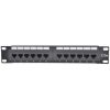 Wall Mount Cat.5e 12 Port UTP 10 Inch Network Panel