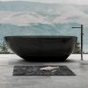 Promotional Specials Black Freestanding Solid Surface Clear Resin Transparent Bathtub XA-8866T