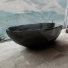 Promotional Specials Black Freestanding Solid Surface Clear Resin Transparent Bathtub XA-8866T