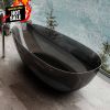 Promotional Specials Black Freestanding Solid Surface Clear Resin Transparent Bathtub XA-8866T