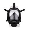 EN136 Standard Chemical Full Face Military Gas Mask with Single Activated Carbon Filter 