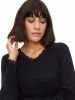 COTTON LACEY COLLAR LONG-SLEEVE FLANNEL