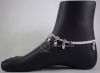 Khushboo Plain Silver Anklets