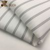 100% Poly Woven Yarn Dyed White Base Black Stripe Lining