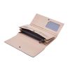 Women Splicing Style Coin Zipper Long Purse PU Leather Wallet with Multiple Card Slots and Card Holders Phone Pocket