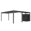 Modern L-Shaped Desk-Computer Corner Desk Gaming Office PC Table, Sturdy Simple Industrial Style Home Office Writing Workstation