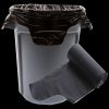 FREE SAMPLE _ FACTORY PRICE S-SHAPE HANDLE GARBAGE TRASH BAGS BIN LINER ON ROLL FROM HANPAK JSC