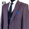 Latest Design burgundy color Suit Men Suits Men's Suits 3 Pieces turkish design