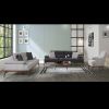 living room sofa set living room furniture with four set 2x triple sofa 2x single arm chair gray color