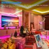 32FT Flexible 3528 RGB LED SMD Strip Light Remote Fairy Lights Room TV Party Bar