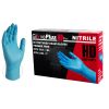 Ammex GPNHD64100 Gloveplus Medical Grade Heavy Duty Nitrile Glove, Powder Free, 6mm Thick, 300mm Length, Medium, Box of 50 (Blue)