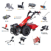 Farm Garden Multipurpose Two-Wheel Walking Tractors  Agriculture Walk-Behind Tractors