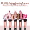 BS-MALL Makeup Brushes Premium Synthetic Foundation Powder Concealers Eye Shadows Makeup 14 Pcs Brush Set, Rose Golden