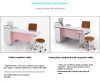 hospital desk, hospital chair, hospital bed, hospital cabinet, medical desk, medical bed