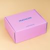 Custom pink cardboard corrugated shipping carton box with custom logo strong tuck top mailer carton box