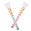 2 PCS Silicone Face Mask Brush,Mask Beauty Tool Soft Silicone Facial Mud Mask Applicator Brush Hairless Body Lotion And Body Butter Applicator Tools