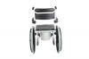 3 in 1 Commode Shower Chair, Transport Commode Wheelchair, Padded Toilet Seat Shower Wheelchair, Bedside Commode