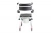 3 in 1 Commode Shower Chair, Transport Commode Wheelchair, Padded Toilet Seat Shower Wheelchair, Bedside Commode