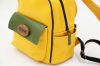 Fashion leather backpack, Travel Rucksack forwomen, Yellow leather bag, Womens leather bag, Gift for her, Every day carry bag for women