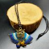 Boho Style Owl Braiding Pendant Necklace - MCX0123