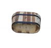 Wooden Barrel Pot Planters Oval Style Flower Plants Wooden Planter