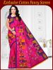 Cotton printed sarees