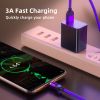 Free Logo Laser 5V 3A Fast Charging Magnetic Phone USB Data Cable for all phones for Promo Gift