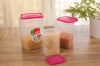 Appollo houseware Snack jar 3pc Set (1 Litre, 2 Litre &amp;amp; 3 Litre) best quality vertical snack jar high quality light weight snack jar for refrigerator, microwave and storage easy to handle durable air tight food, unbreakable reusable easy to ca