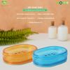 Joy Soap dish, durable and lightweight plastic soap dish for bathrooms and kitchen, BPA free soap dishes for home and offices.