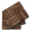 12 slat Acacia wood in...