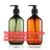 Luxury customized unique LOGO empty PET plastic lotion pump bottles 300ml shampoo and conditioner bottles